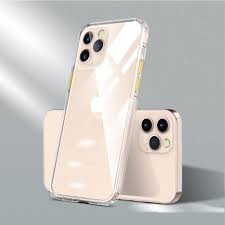 1 72 For Iphone 12 12 Pro Color Button Clear Full Coverage Shockproof Tpu Case Transparent Yellow Iphone Phone Cases Protective Case