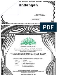 Contoh undangan pengajian maulid nabi (.docx). Pin On Undangan