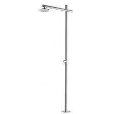 Outdoor Shower Company Onda Free Standing Fixed Shower Head Complete Shower System With Images Shower Systems Fixed Shower Head Outdoor Shower