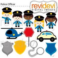 Police Clip Art Kids In Police Officer Costumes Clipart Boys And Girls Police Car Badge And More Digital Image Kids Clipart Police Officer Costume Police