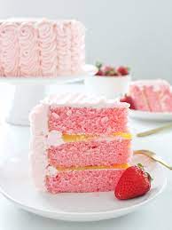 Strawberry Lemonade Cake With Sweet And Tart Lemon Curd Filling Recipe Strawberry Lemonade Cake Strawberry Lemon Cake Summer Cakes