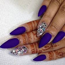 This mod choice is perfect for your first spring mani. 13 Blue Almond Acrylic Nails 183 Nail Art Designs 2020