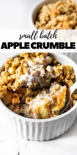 Small Batch Apple Crumble For Two The Twin Cooking Project By Sheenam Muskaan Recipe Best Apple Crumble Recipe Apple Crumble Recipe Fruit Crumble Recipe
