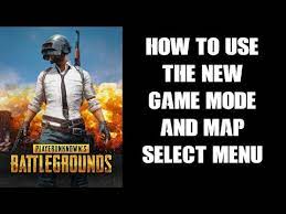 How To Use The New Game Mode Map Select Menu Pubg Console Ps4 Xbox One Youtube
