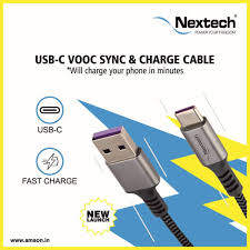 USB Type-C Vooc Sync & Charge Braided Cable 1.5M - Nextech