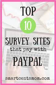15 Ultimate Survey Sites That Pay Through Paypal Survey Sites That Pay Surveys For Money Online Surveys For Money