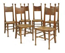 Knowledge • artisan • william birch chair maker / cabinet maker. William Russell Birch A Set Of Six Arts And Crafts Oak Dining Chairs Mutualart