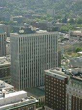 Couches are in the corners for engineers to chat and share ideas. Union Bank Tower Wikipedia