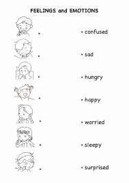 Feelings Worksheet For Kindergarten Feelings Worksheet For Preschool Stude Kindergarten Worksheets Printable Kindergarten Worksheets Kids Worksheets Printables