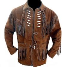 Maybe you would like to learn more about one of these? Mens Suede Leather Jacket Western Wear Cowboy Coat Fringe Bead Bones Work Wmj467 Curvento