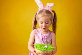 toddler blonde happy girl with bunny ears and basket of eggs for easter paid affiliate ad happy blonde bunny happy girls flower girl dresses girl