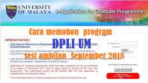 Ali and fatimah are frustrated with their younger brother, mat arip, when he fails to come home with the grant of their inherited land. Cara Dan Panduan Memohon Online Bagi Program Dpli Um Sesi Ambilan September 2018 Mypendidikanmalaysia Com