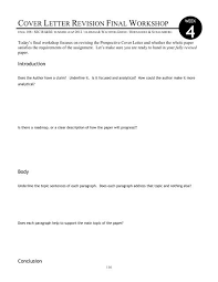 Stevens & associates, a national career management and outp. Workshop Cover Letter Final Draft