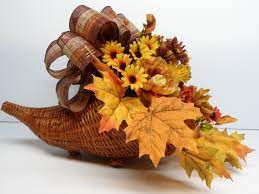 Put together up a little gift basket with these items: Cornucopia Basket Horn Of Plenty Thanksgiving Decor Fall Arrangement Thanksgiving Gift Basket Fall Centerpiece Large Cornucopia Basket Thanksgiving Decorations Fall Floral Arrangements Fall Centerpiece