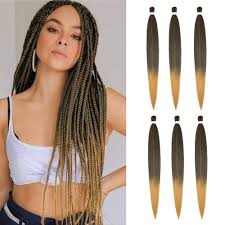 Braiding has been used to style and ornament human and animal hair for thousands of years in many different cultures around the world. Amazon Com Pre Stretched Braiding Hair Extensions Black Natural Braiding Crochet Hair 6 Packs 42 Inch Long Box Braids Heat Resistance Synthetic Hair 1b 27 Beauty