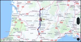 Transit (by train, by bus) train. What Is The Distance From Toulouse France To Sarlat France Google Maps Mileage Driving Directions Flying Distance Fuel Cost Midpoint Route And Journey Times Mi Km