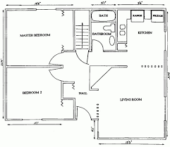 Primary suite and california room. Image Result For Two Bedroom Bungalow Floor Plan With Dimension Floor Plan With Dimensions Floor Plans Hall And Living Room