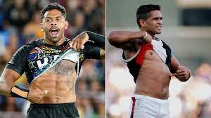 Latrell mitchell 3 goals) new zealand māori all stars 14 (dane gagai 2, esan marsters tries; Nrl 2020 Josh Addo Carr Tribute Nicky Winmar Indigenous All Stars Vs Maori All Stars Rugby League Fox Sports