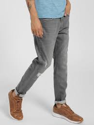 Buy Lee Cooper Grey Mid Wash Distressed Cropped Slim Jeans