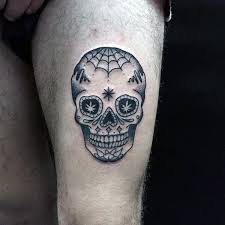 100 Sugar Skull Tattoo Designs For Men Cool Calavera Ink Ideas Tattoos For Guys Sugar Skull Tattoos Tattoo Designs Men