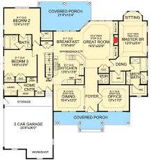 Plan 3878ja Rustic Split Bedroom House Plan Dream House Plans Bedroom House Plans House Floor Plans
