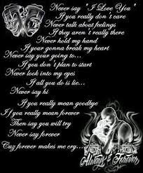 Gangsta Love Quotes For Her Quotesgram