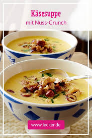 Kasesuppe Mit Nuss Crunch Rezept Lecker In 2020 Abendessen Rezepte Rezepte Suppenkuche