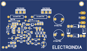 This is 2 transistor circuit diagram. 100 Watts Mono Audio Amplifier Board Diy 2sc5200 Share Project Pcbway