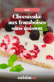 Cheesecake Aux Framboises Sans Cuisson Recette Cheesecake Framboise Cheesecake Alimentation