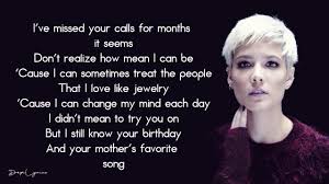 Halsey Sorry Lyrics Youtube