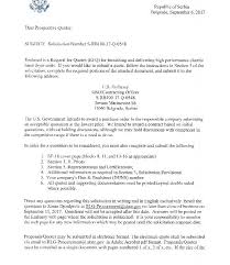Srb10017q0548 Rfq Cover Letter U S Embassy In Serbia