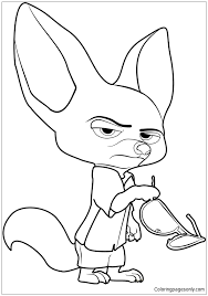 Then embark on even more artistic adventures with other coloring pages featuring more favorites from zootopia. Finnick From Zootopia Coloring Pages Cartoons Coloring Pages Coloring Pages For Kids And Adults