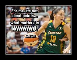 Girls Basketball Inspirational Winning Quote Poster Winner Gift Sue Bird Photo Wall Decor Wnba Champion Kids Winning Quotes Quote Posters Basketball Girls