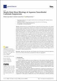 NTNU Open: Steady-State Shear Rheology of Aqueous Noncolloidal Carbonate  Suspensions