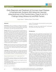 Pdf Early Diagnosis And Treatment Of Coronary Heart Disease In Asymptomatic Subjects With Advanced Vascular Atherosclerosis Of The Carotid Artery Type Iii And Iv B Findings Using Ultrasound And Risk Factors