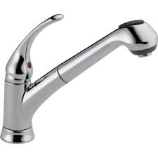 Water was running a little slow before disconnecting it.therefore you. Chrome Delta Faucet Delta Foundations B4310lf Single Handle Pull Out Kitchen Faucet Kitchen Sink Faucets Tools Home Improvement Wieliczkapark Pl