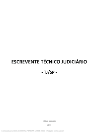 Matérias do concurso tj sp. Tj Sp Escrevente Tecnico Judiciario 2017 Retificado Baixar Pdf De Docero Com Br