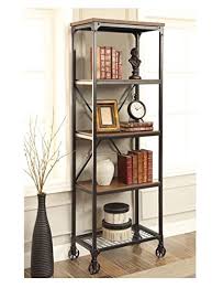 Rolling bookcase, factory rustic industrial rolling bookcase zin home. Rolling Bookcase With Fixed Shelves Featuring A Rustic Industrial Factory Or Urban Look Driftwood Furnitures