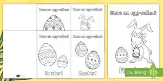 Ready for the cutest easter project of this season? Printable Easter Cards To Colour Primary Teaching Resource
