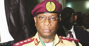 The corps marshal, frsc, dr boboye oyeyemi presenting a plaque to the managing director the chairman, federal road safety commission, mallam bello bukhari and the corps marshal, frsc. Appeal Court Knocks Frsc Others For Abuse Of Power