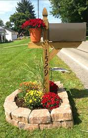 Mailbox traditional landscape portland by brown bros masonry. 24 Charming Flower Beds Around Mailboxes Decor Home Ideas