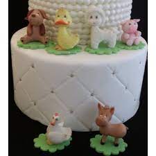 Farm Animals For Cake Decorations Farm Baby Shower Animals Red Farm Bi C T B