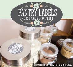 Create designs from scratch using our exclusive platform. Pantry Labels Worldlabel Blog
