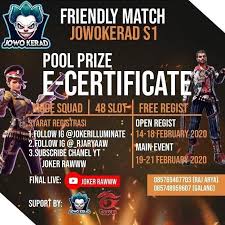 Informações sobre joker você encontra aqui no site free fire mania! Info Friendly Match Free Regist Friendly Matching Free Free