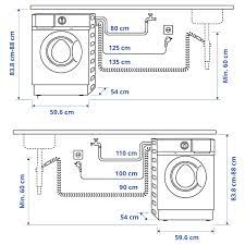 Machine a laver taille standard. Tvattad Lave Linge Integre Blanc Ikea