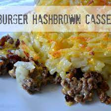 Hamburger Hash Brown Casserole A Cheesy Ground Beef Recipe Recipe Recipes Food Beef Recipes