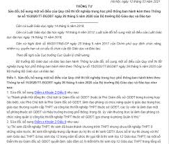 Đổi mới giáo dục nói chung và đổi mới thi là quá trình được bàn từ khi. Quy Cháº¿ Thi Tá»'t Nghiá»‡p Thpt 2021