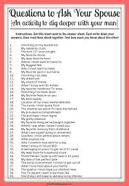 40 Questions To Ask Your Spouse Ehe Und Familie Beziehung Romantische Ideen