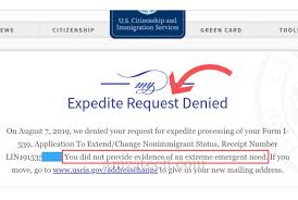 Citizen is the ability to travel with a u.s. Uscis Denying Ead Expedite Request Did Not Provide Evidence Of Extreme Urgent Need