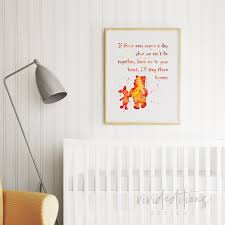 If easier, you can mail items to us for custom framing and we'll send everything back ready to hang. Winnie The Pooh Quote Boy Or Girl Nursery Art Print Wall Decor Vivideditions